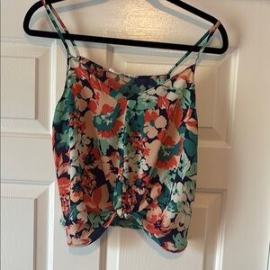 Floral Spaghetti Strap Top